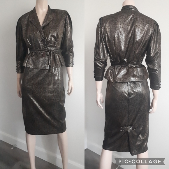 Vintage | Metallic Cocktail Suit - Picture 10 of 10